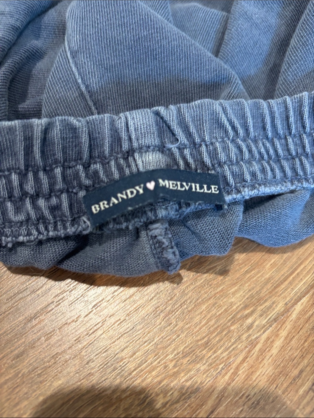 Brandy Melville women’s Slate Blue Elastic Waist lounge shorts